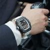 Elemental Series-Carbon Fiber Automatic Watch - TB8209CF-03-Black White Carbon Fiber