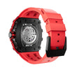 Elemental Series-Carbon Fiber Automatic Watch - TB8209CF-07-Bull Red Carbon Fiber