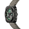 IRON-EX Square Skeleton Automatic Watch Green