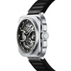 IRON-EX Square Skeleton Automatic Watch Silver