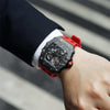 Elemental Series-Carbon Fiber Automatic Watch - TB8209CF-02-Black Red Carbon Fiber