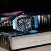 Elemental Series-Carbon Fiber Automatic Watch - TB8209CF-04-Black Blue Carbon Fiber