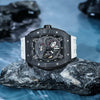 Elemental Series-Carbon Fiber Automatic Watch - TB8210CF-02-Elite White