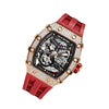 Elemental Series-Cubic Zirconia Automatic Watch - TB8208D-07-Red