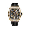 Elemental Series-Cubic Zirconia Automatic Watch - TB8209D-04-Golden Black