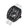 Elemental Series-Carbon Fiber Automatic Watch - TB8210CF-02-Elite White