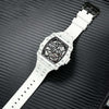 Elemental Series-Carbon Fiber Automatic Watch - TB8209CF-05-White Carbon Fiber