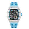 Elemental Series-Carbon Fiber Automatic Watch - TB8209CF-06-White Blue Carbon Fiber