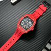 Elemental Series-Carbon Fiber Automatic Watch - TB8209CF-07-Bull Red Carbon Fiber