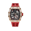 Elemental Series-Cubic Zirconia Automatic Watch - TB8209D-03-Red