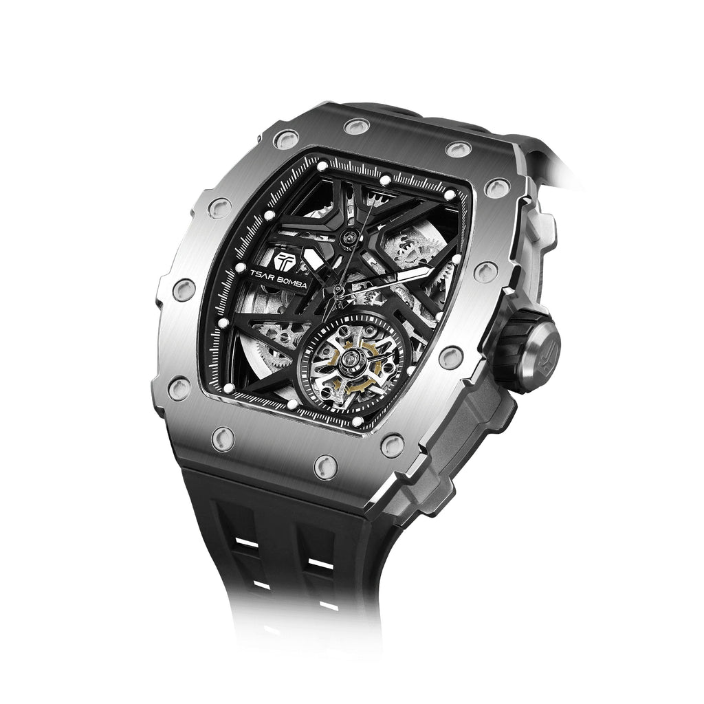 Elemental Series-Automatic Watch - TB8209A-01-Silver Black