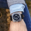 IRON-X Square Skeleton Automatic Watch Silver