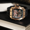 Elemental Series-Calendar - TB8208A-07-Rose Gold Black