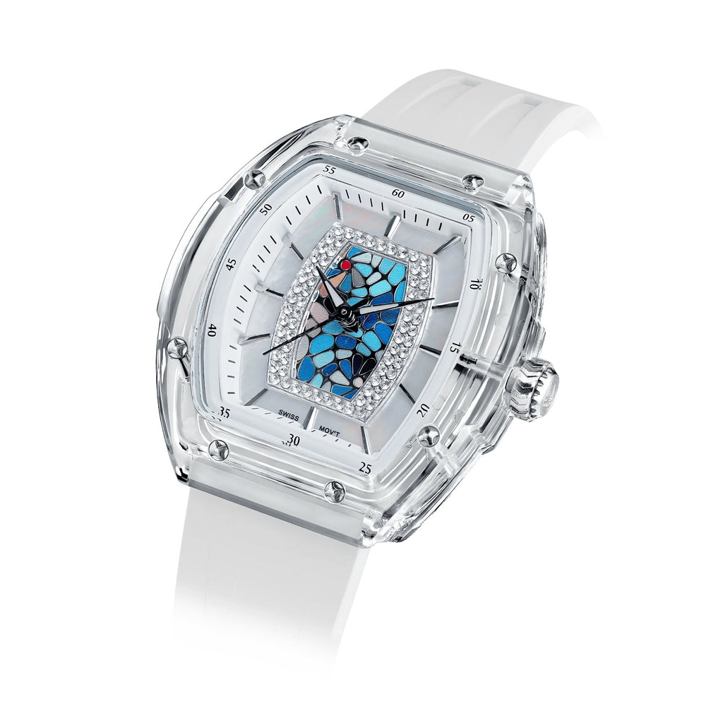 Elemental Series-Montre Femme TB8219 - White Blue