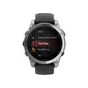 fēnix® E – 47 mm, AMOLED  Acier Silver avec bracelet en silicone graphite - 010-03025-00