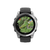 fēnix® E – 47 mm, AMOLED  Acier Silver avec bracelet en silicone graphite - 010-03025-00