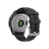 fēnix® E – 47 mm, AMOLED  Acier Silver avec bracelet en silicone graphite - 010-03025-00