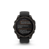 fēnix® 8 – 47 mm, AMOLED  Sapphire, Titane Carbon Gray DLC avec bracelet en silicone noir/gris galet - 010-02904-21