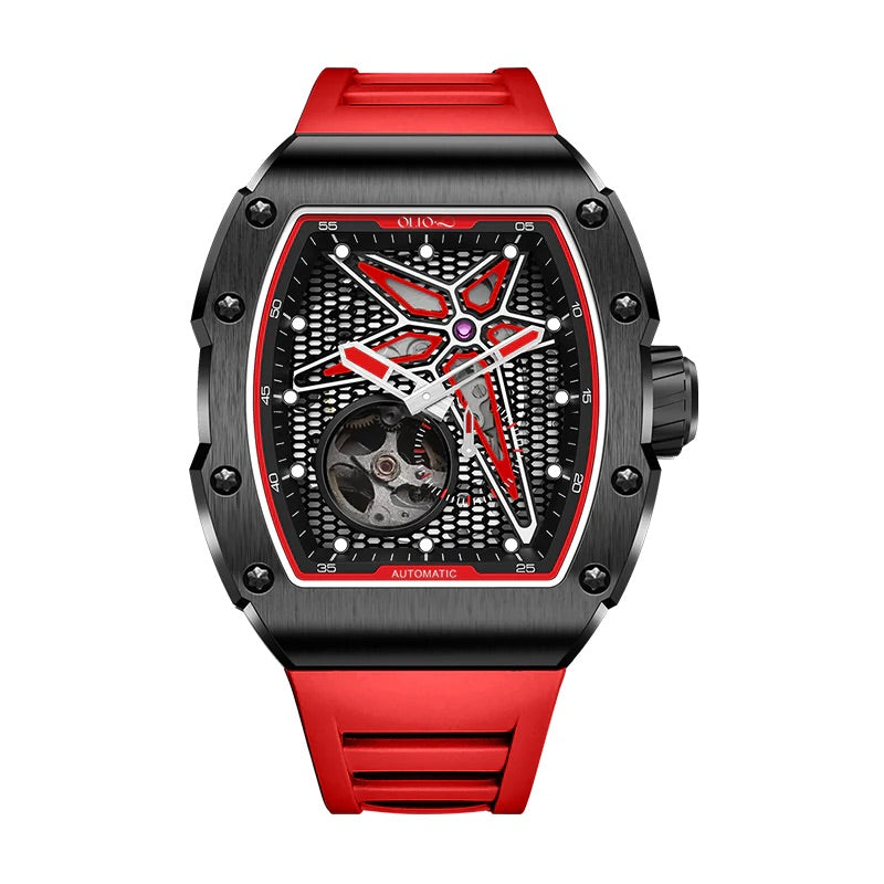 REEF Skeleton Automatic Watch Red