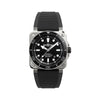 BR 03 Diver Black Steel - BR03A-D-BL-ST/SRB