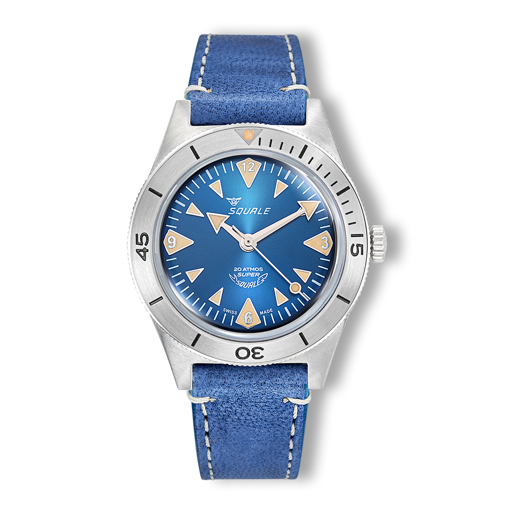 Super-Squale Big Arrows Blue Leather - SUPERSSABL.PBL