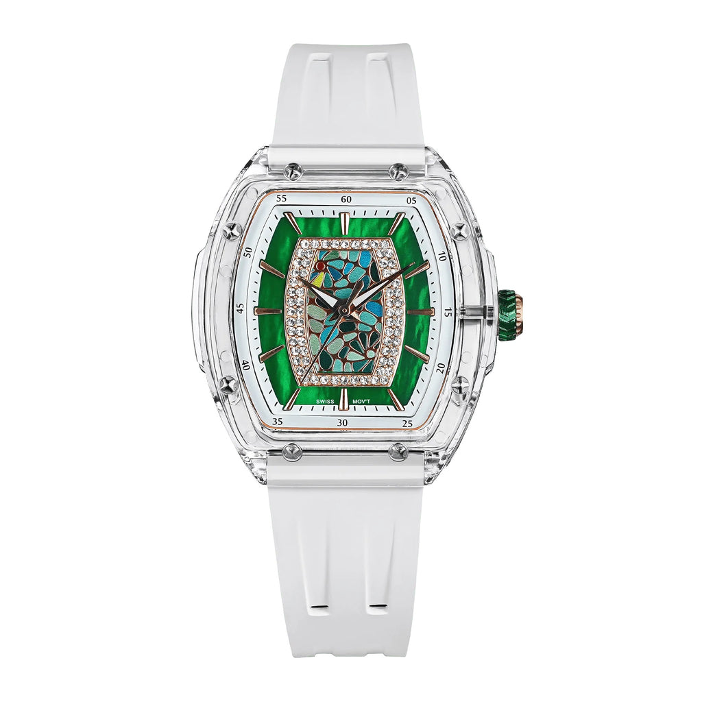 Elemental Series-Montre Femme TB8219 - White Green