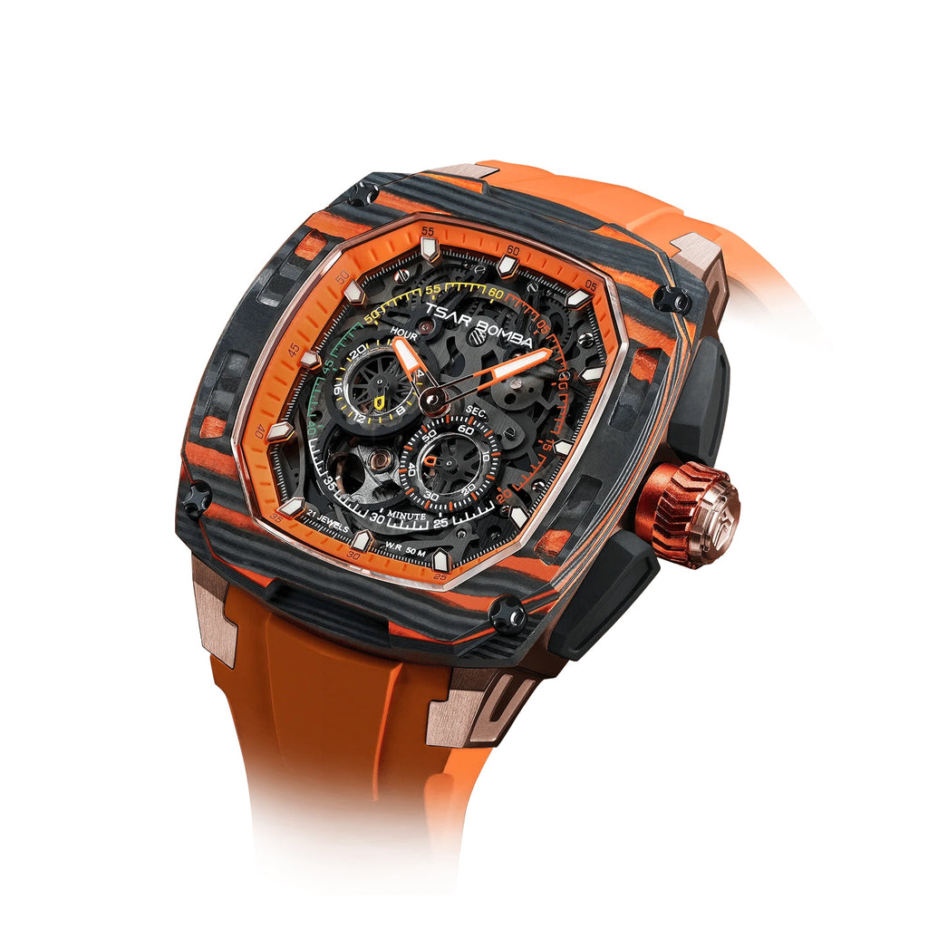 Dark Matter Series 1 - Interchangeable Automatic Watch - TB8601-03-Orange