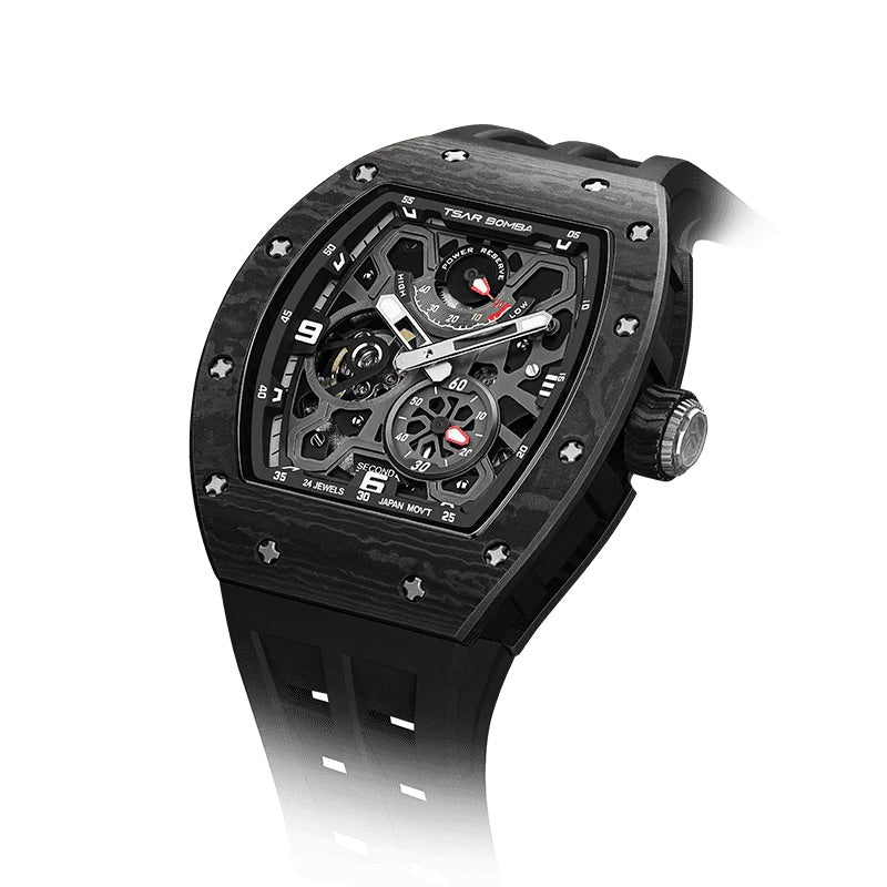 Elemental Series-Automatic Watch - TB8212CF-04-Carbon Fiber Black