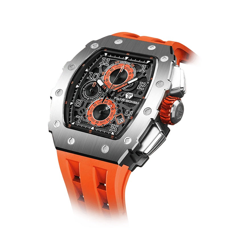 Elemental Series-Calendar - TB8204Q-11-Silver Orange