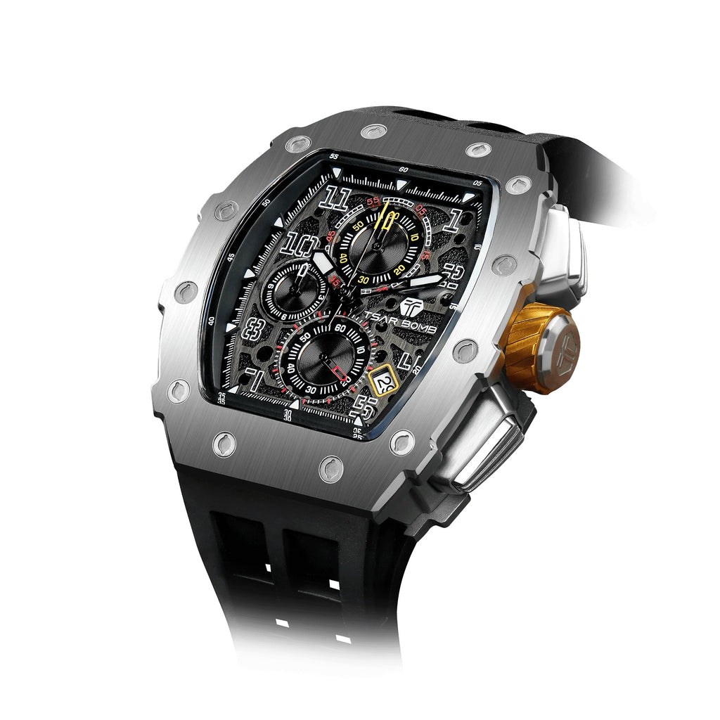 Elemental Series-Calendar - TB8204Q-31-Silver Black