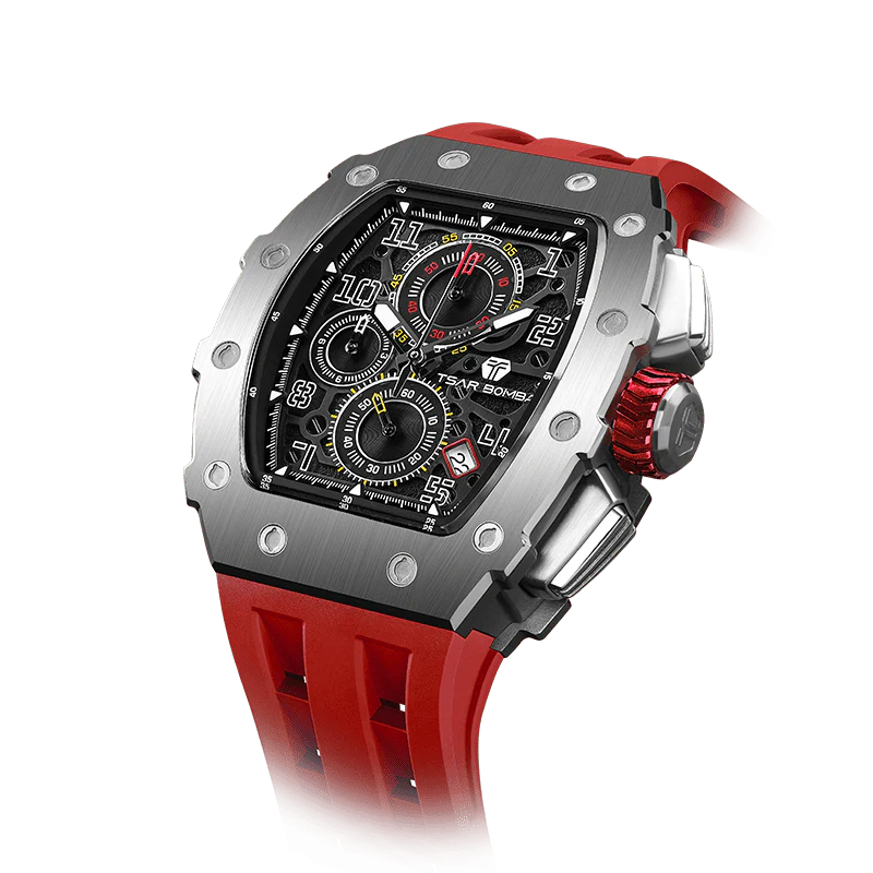 Elemental Series-Calendar - TB8204Q-33-Silver Red