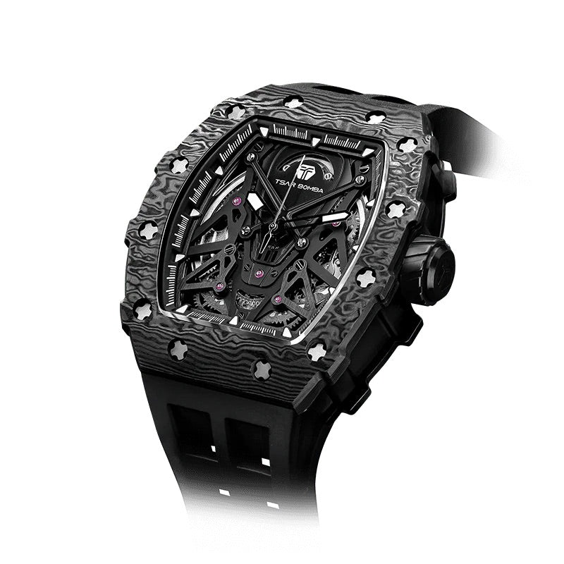 Elemental Series-Carbon Fiber Automatic Watch - TB8207CF