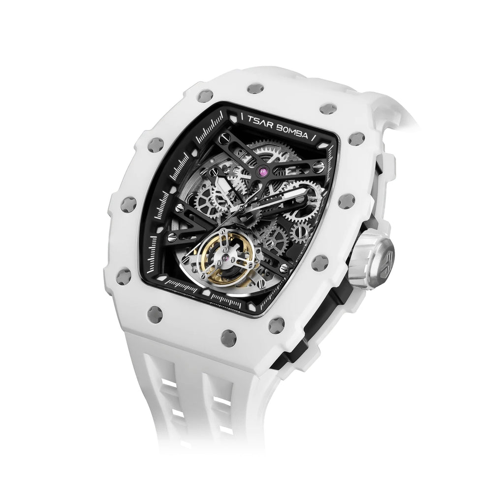 Elemental Series-Ceramic Automatic Watch -  TB8208C-07-White