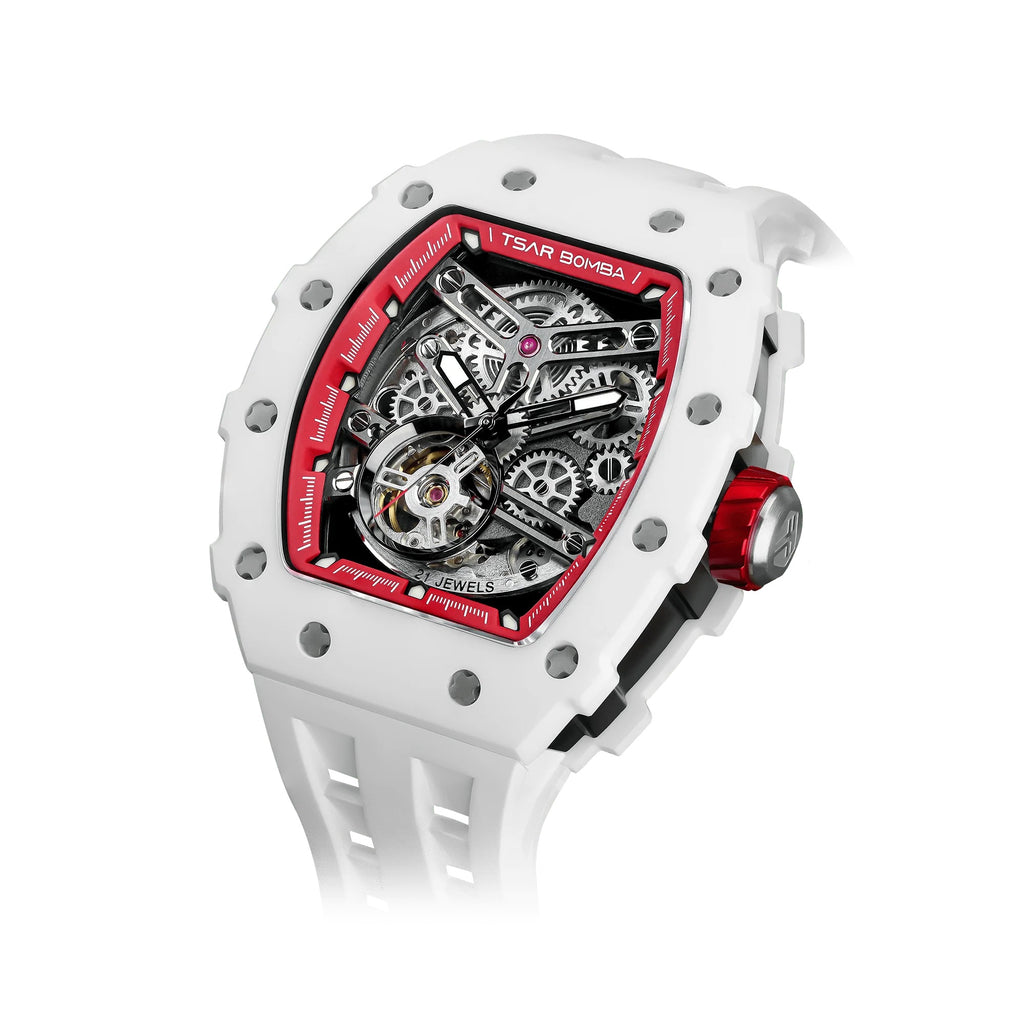 Elemental Series-Ceramic Automatic Watch -  TB8208C-08-Red