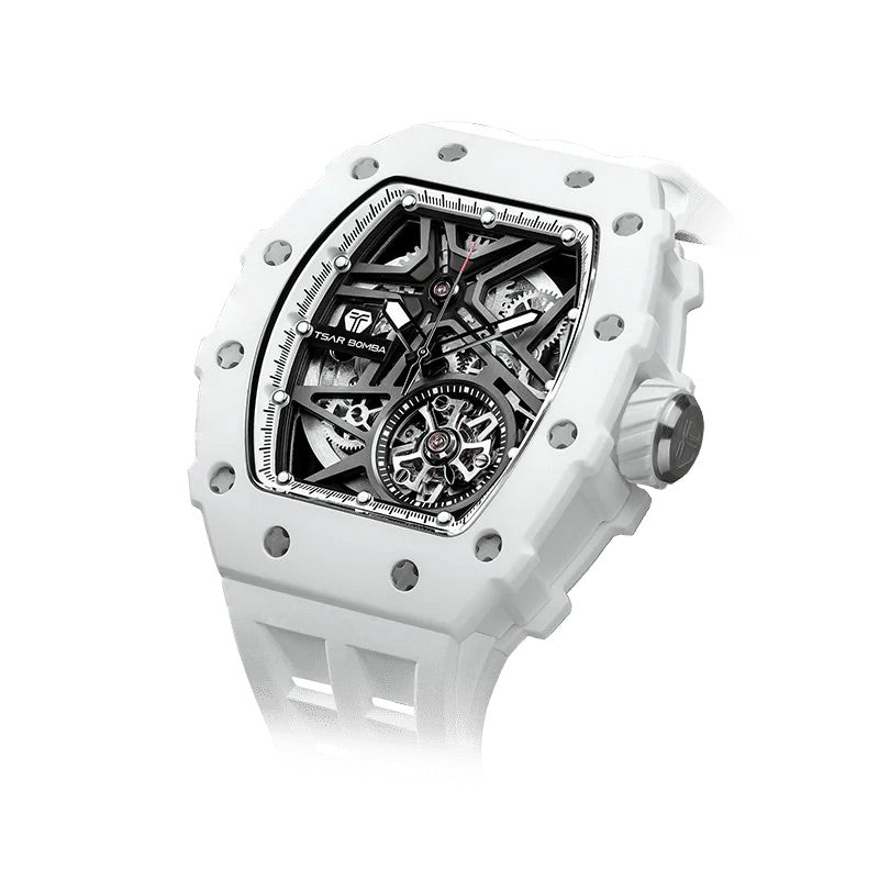 Elemental Series-Ceramic Automatic Watch -  TB8209C-02-White