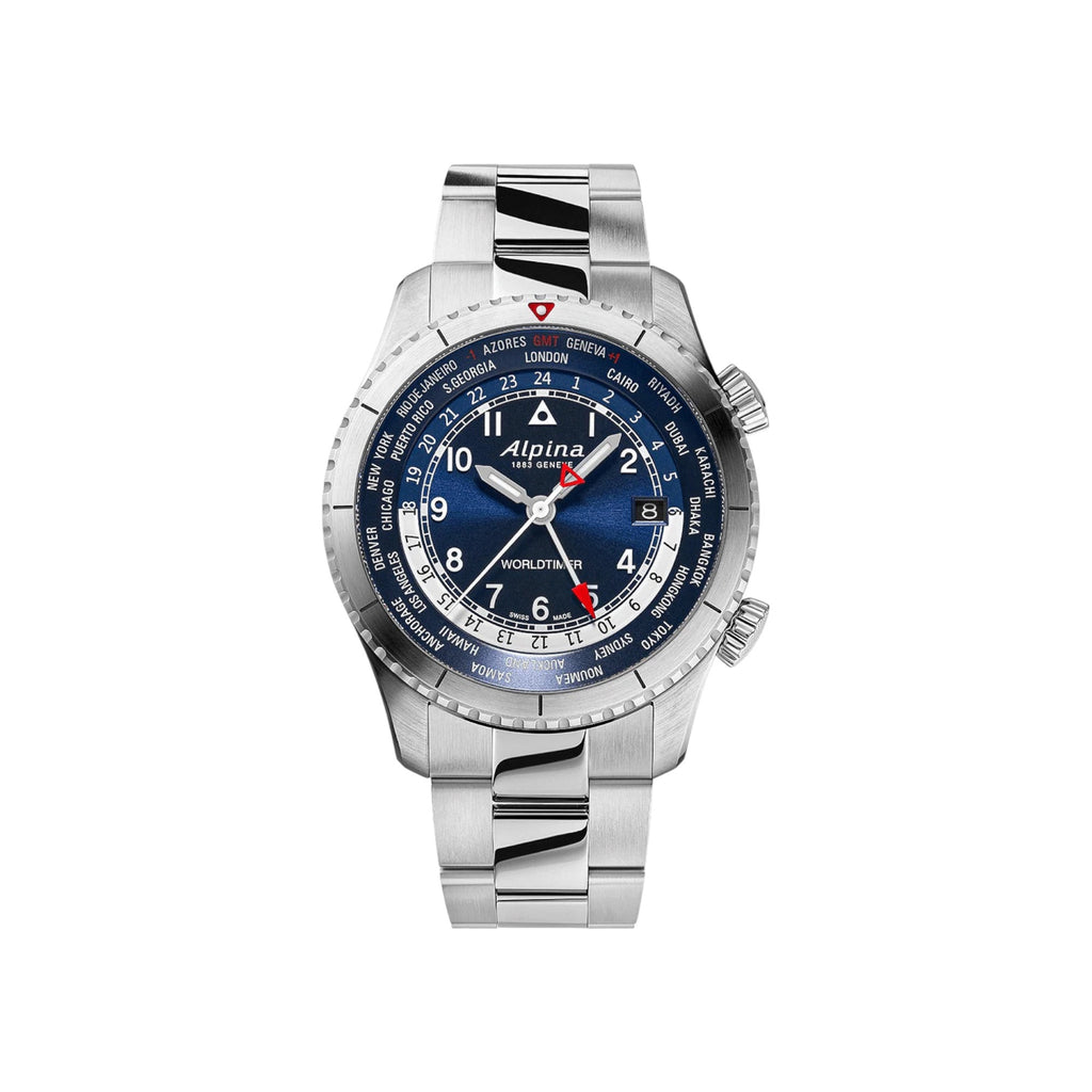 VOGTIME-ALPINA-Startimer Pilot Quartz Worldtimer - AL-255N4S26B