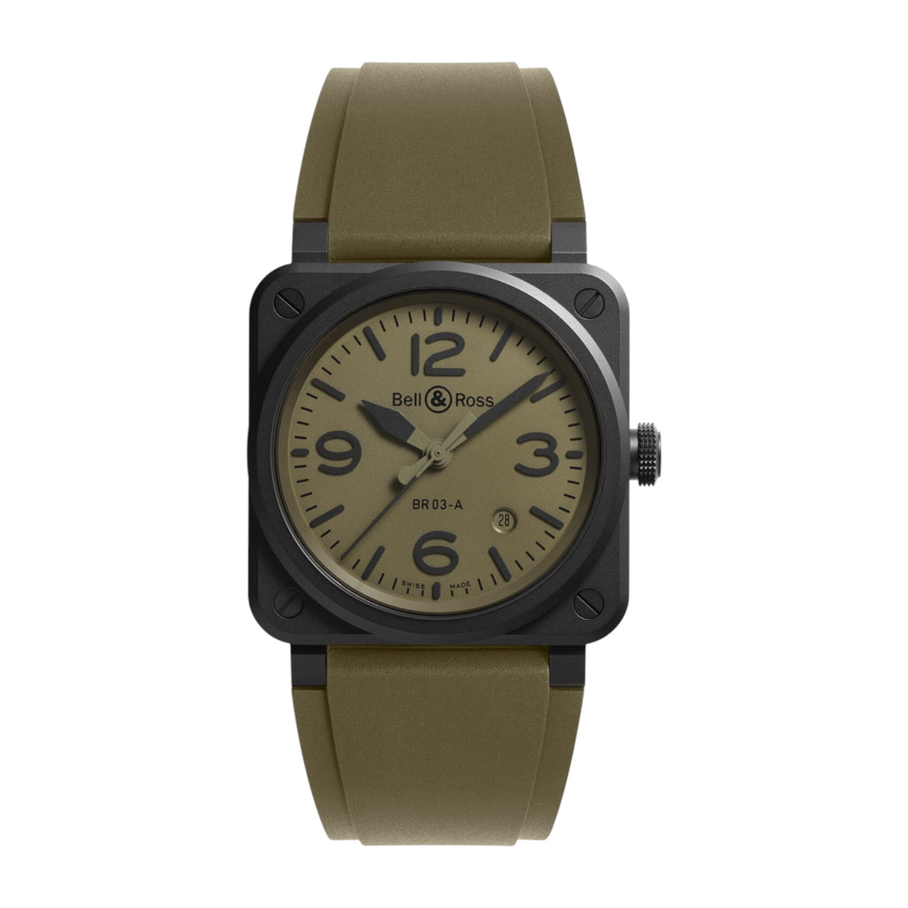 VOGTIME-BELL-&-ROSS-BR 03 Military Ceramic - BR03A-MIL-CE/SRB