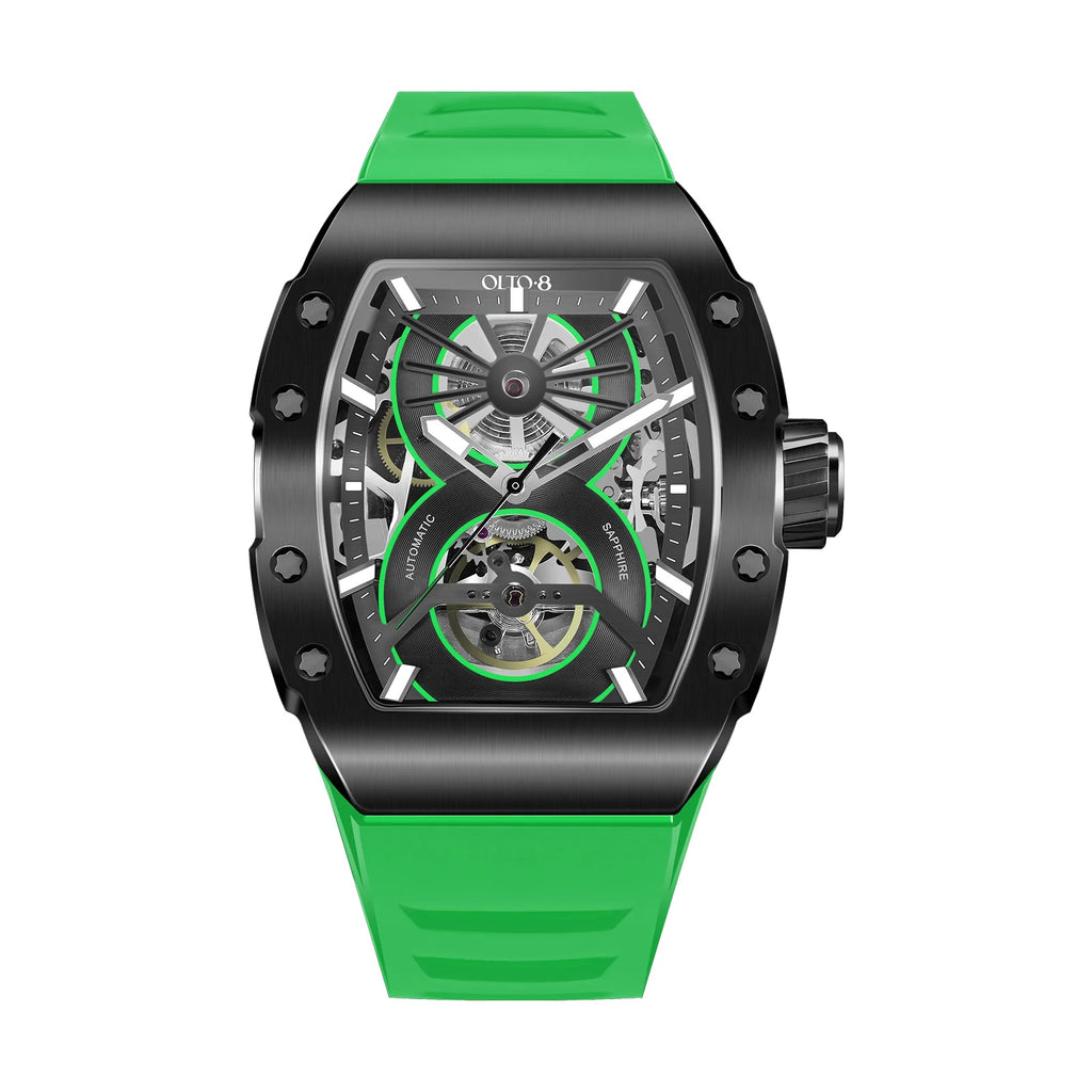 SHOT Skeleton Automatic Watch Green