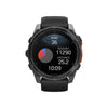 fēnix® 8 – 51 mm, AMOLED Sapphire, Acier Gray avec bracelet en silicone noir - 010-02905-00