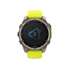 fēnix® 8 – 47 mm, Sapphire, Titanium avec bracelet en silicone jaune/graphite - 010-02906-21