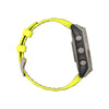 fēnix® 8 – 51 mm, Sapphire, Titanium avec bracelet en silicone jaune/graphite - 010-02907-21