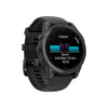 fēnix® E – 47 mm, AMOLED  Acier Gray avec bracelet en silicone noir - 010-03025-01