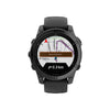 fēnix® E – 47 mm, AMOLED  Acier Gray avec bracelet en silicone noir - 010-03025-01